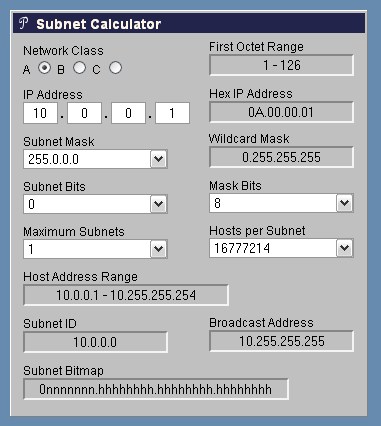 Subnet Mask Calculator 24